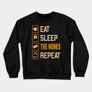 listening the monks Crewneck Sweatshirt